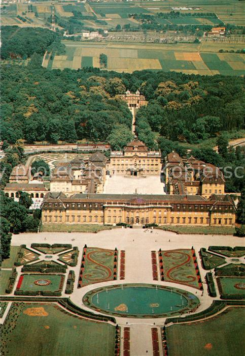 Ludwigsburg Wuerttemberg Schloss und Bluehendes Barock Fliegeraufnahme