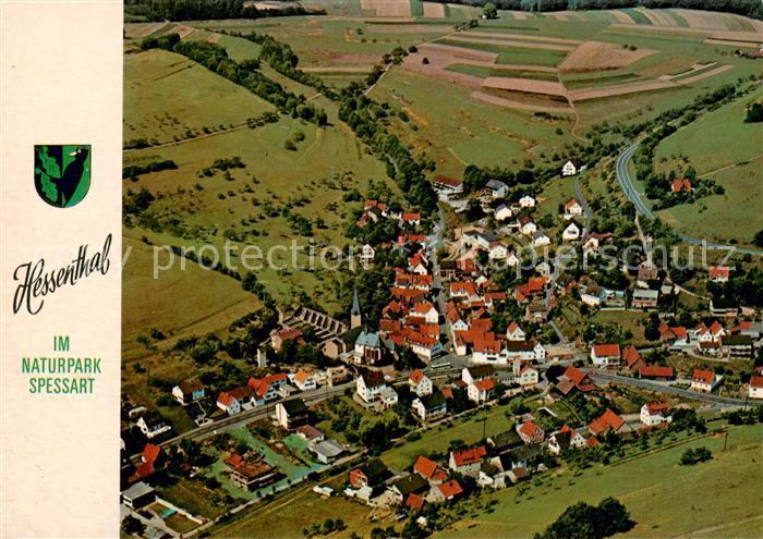 Hessenthal Spessart Fliegeraufnahme Naturpark Spessart