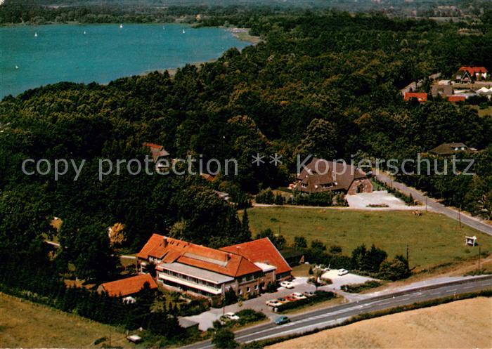 Aue Ammerland Fliegeraufnahme mit Pension Renken