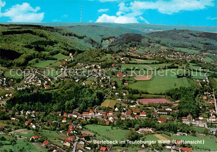 Berlebeck Fliegeraufnahme mit Hotel Zur Forelle