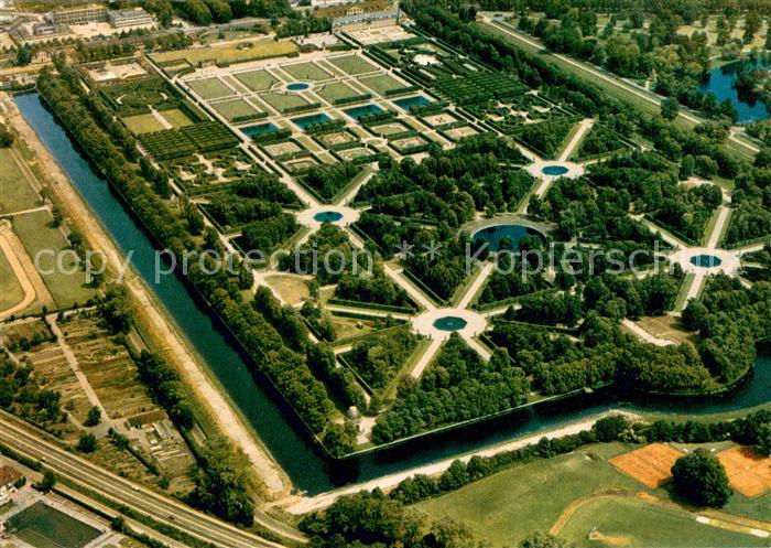 Hannover Herrenhaeuser Gaerten Fliegeraufnahme