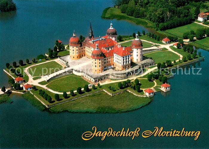 Dresden Jagdschloss Moritzburg Fliegeraufnahme