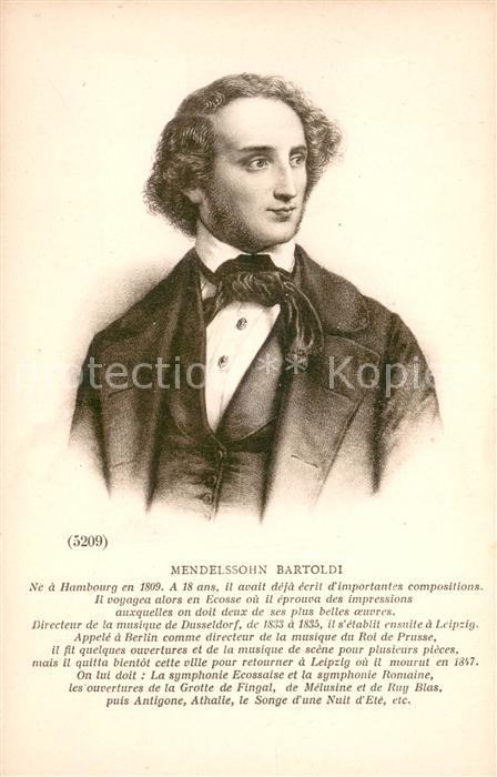 Komponist Mendelssohn Bartoldi