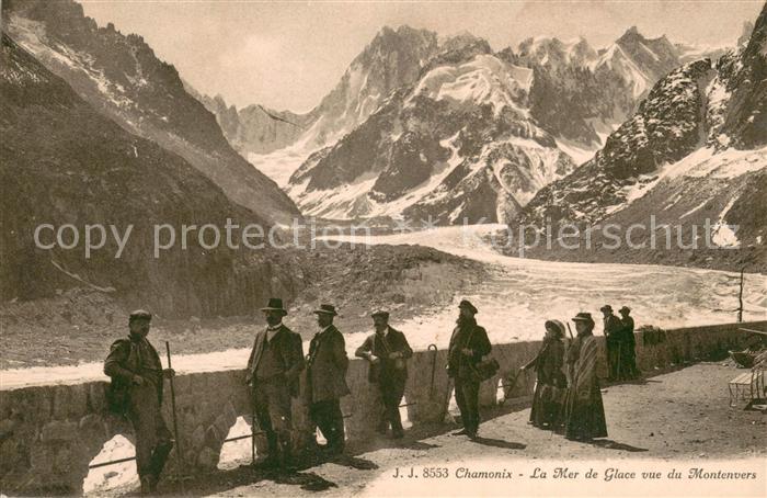 Gletscher Chamonix Mer de Glace Montenvers