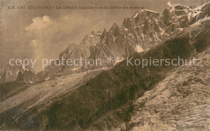 Gletscher Chamonix Grandes Aiguilles Glacier des