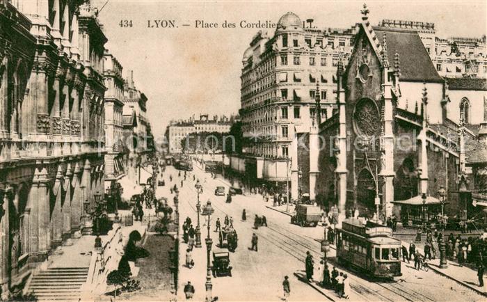Strassenbahn Lyon Place des Cordeliers