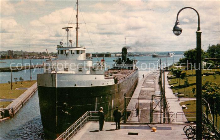 Frachter Binnenschifffahrt Soo Locks Sault Ste. Marie Michigan Lake Huron