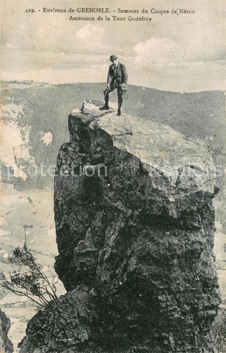Bergsteigen Klettern Grenoble Sommet du Casque de Neron Tour Godefroy