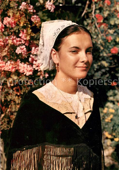 Trachten Frankreich Costumes Sud-Vendeen Coiffe Cabaniere