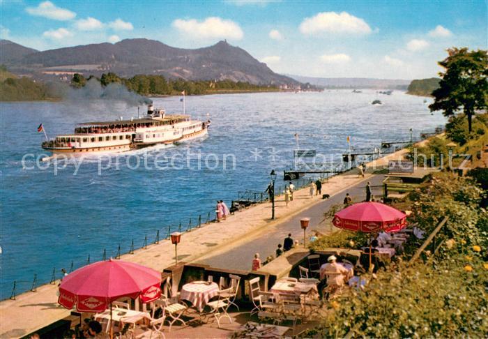 Dampfer Seitenrad Bad Godesberg Rhein Siebengebirge