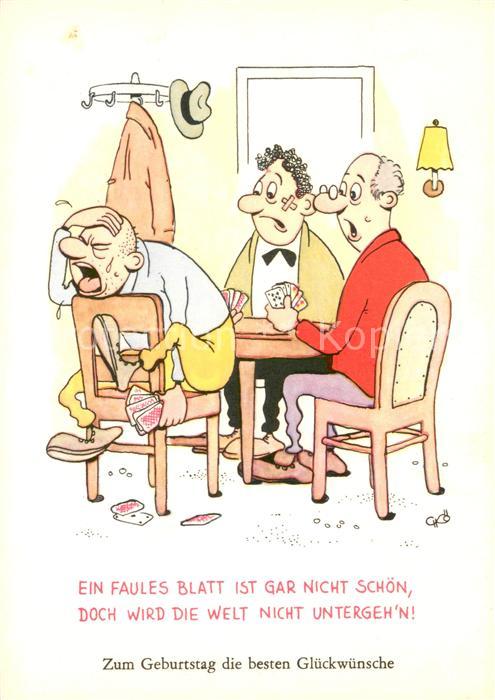 Kartenspiel-Postkarte Geburtstag