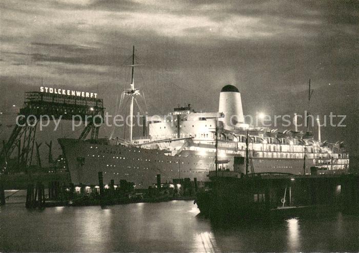 Schiffe Ships Navires Passagierschiff Arcadia Hafen Hamburg Stolckenwerft