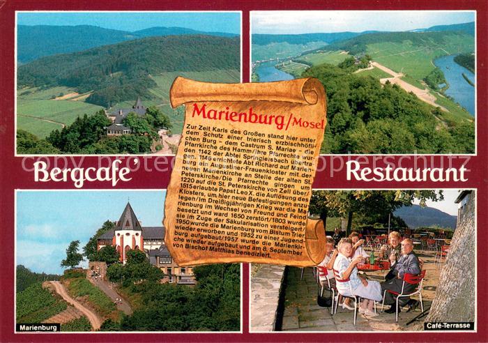 Chronik-AK Bergcafe-Restaurant Marienburg Zell Mos