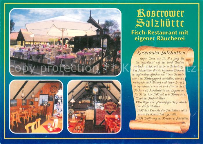 Chronik-AK Koserow Salzhuette Fisch-Restaurant R?ucherei