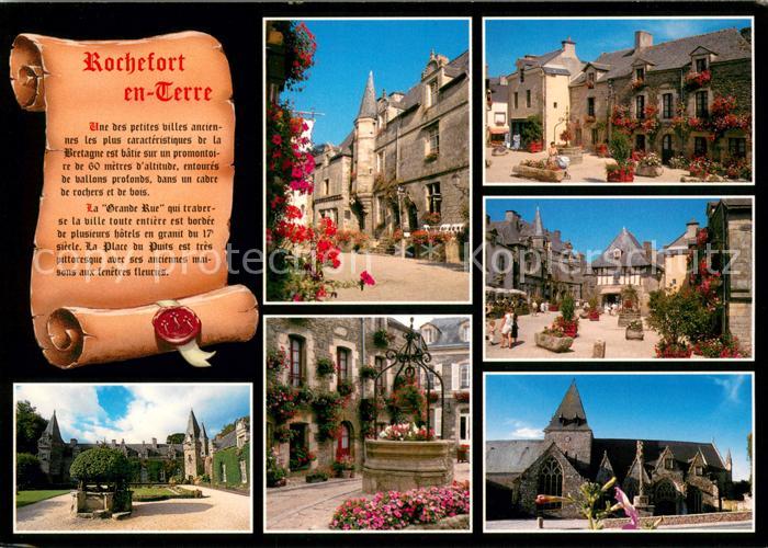 Chronik-AK Rochefort-en-Terre Chateau Place du Puits Eglise