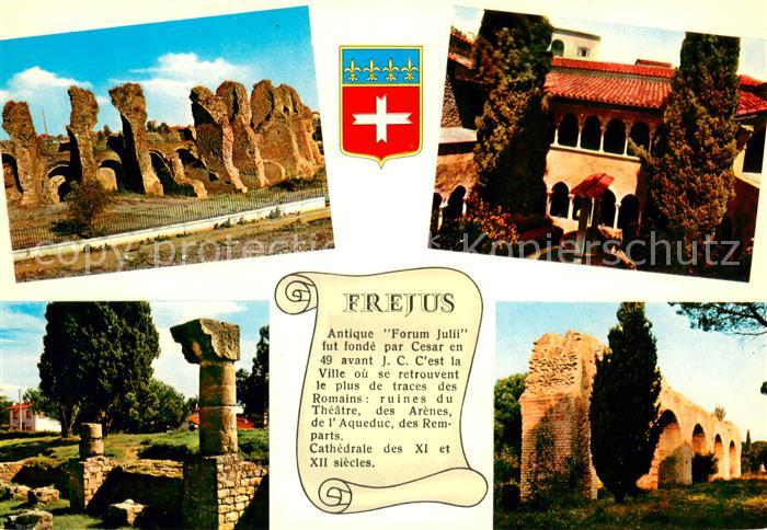 Chronik-AK Frejus Arenes Romaines Cloitre Aqueduc