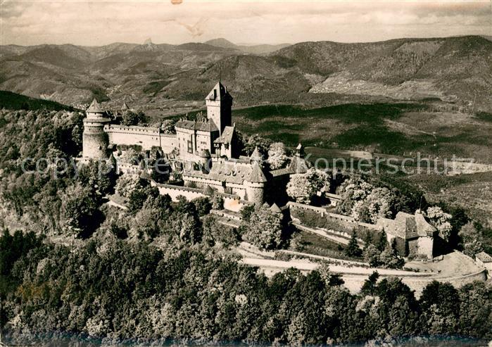 Haut-Koenigsbourg Hohkoenigsburg Le Chateau Vue aerienne