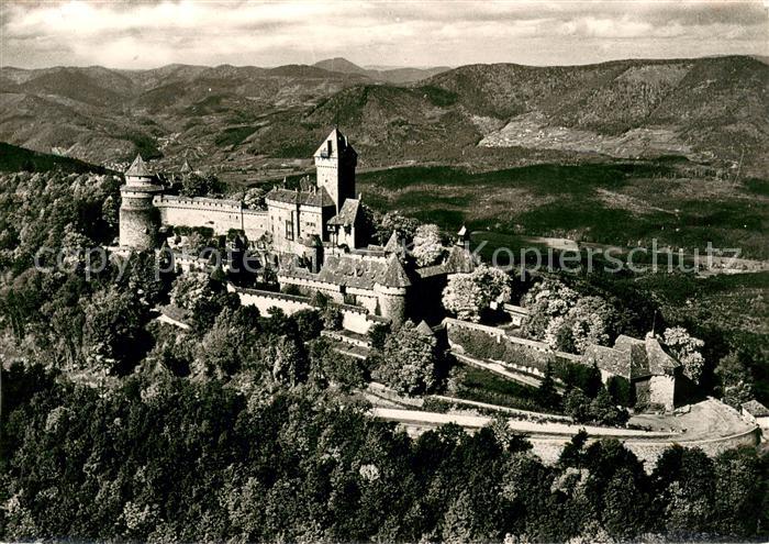 Haut-Koenigsbourg Hohkoenigsburg Le Chateau Vue aerienne