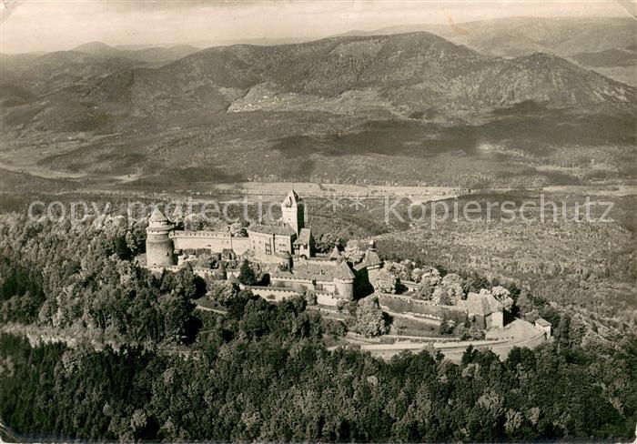 Haut-Koenigsbourg Hohkoenigsburg Le Chateau Vue aerienne