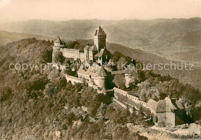 Haut-Koenigsbourg Hohkoenigsburg Le Chateau Vue aerienne