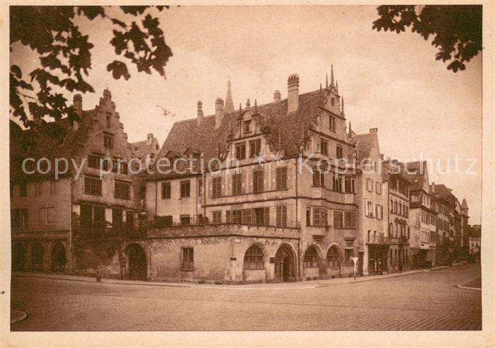 Strasbourg Alsace Ecke Freiburger Strasse Kaufhausgasse Buergerhaeuser der Renai