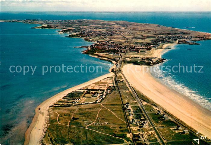 Quiberon Morbihan Vue generale de la presqu’ile et de l’entragnlement de Penthie
