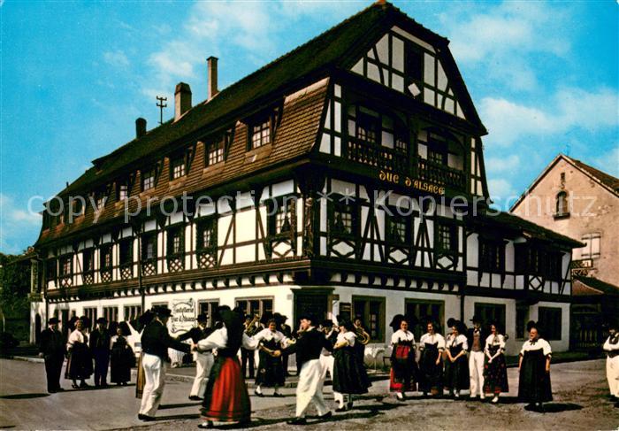 Obernai Bas Rhin Le Folklore en Alsace Danse Alsacienne
