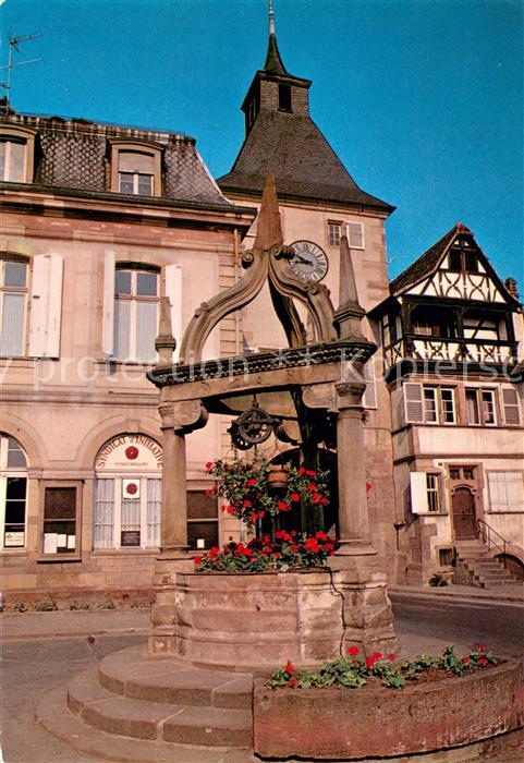 Rosheim Elsass Lothringen Vieux Puits Place de l’Hotel de Ville