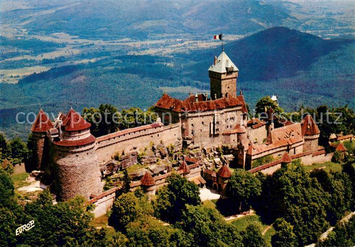 Haut-Koenigsbourg Hohkoenigsburg Chateau Vue aerienne