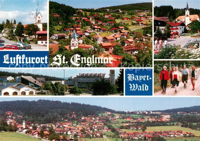 St Englmar Kirche Panorama Wanderer