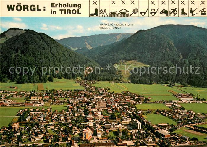 Woergl Tirol Fliegeraufnahme mit Markbachjoch