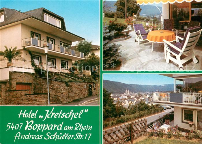 Boppard Rhein Hotel Kretschel Terrasse