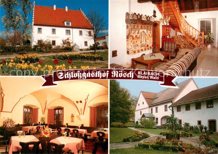 Blaibach Schlossgasthof Roesch Gaststube Park