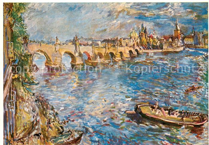 Prag Prahy Prague Karlsbruecke Gemaelde Nationalgalerie Prag