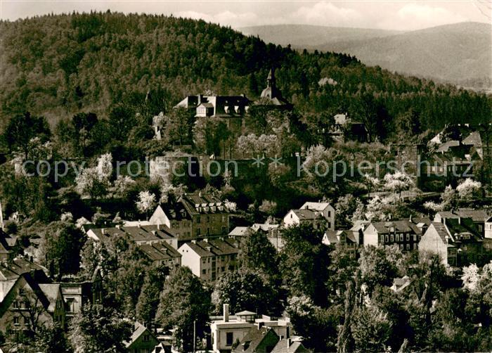 Siegen Westfalen Blick zum Oberen Schloss