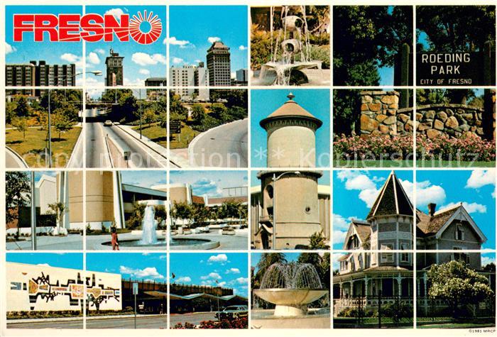 Fresno California Orts und Teilansichten