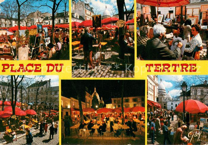 Paris Divers aspects de la place du Tertre