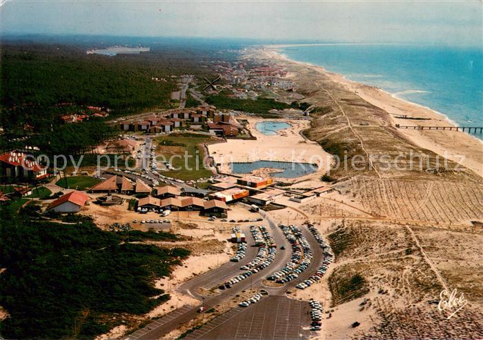 Seignosse Le Penon Vue generale de la grande plage avec le VVF Les piscines et l