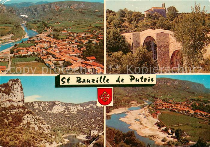 Saint-Bauzille-de-Putois Vue aerienne La Chapelle de Saint Etienne Les gorges de