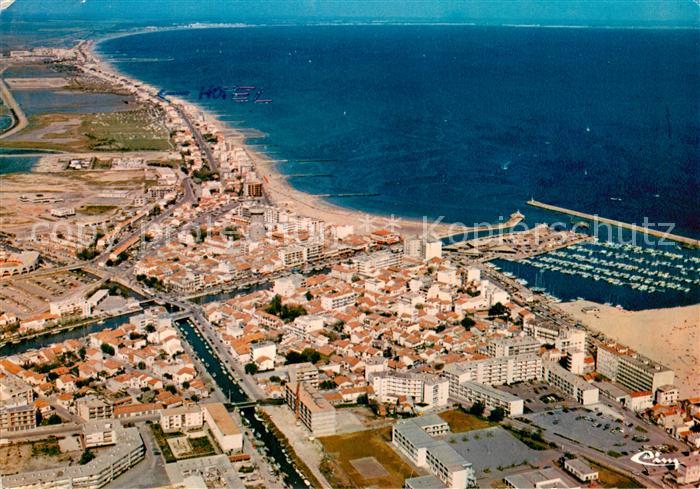 Palavas-les-Flots Herault Vue generale aerienne