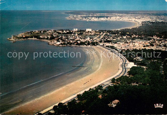 Saint-Georges-de-Didonne Vue d’ensemble aerienne au fond Royan