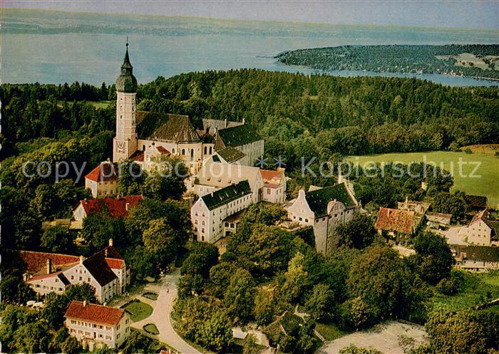 Andechs Kloster Andechs am Ammersee Fliegeraufnahme