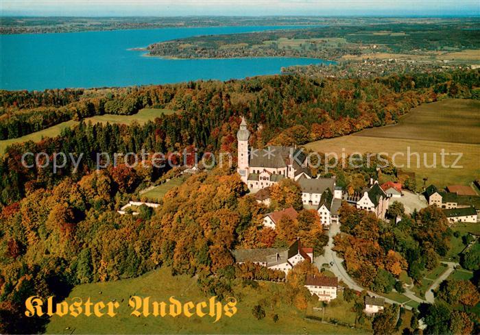 Andechs Kloster Andechs am Ammersee Fliegeraufnahme