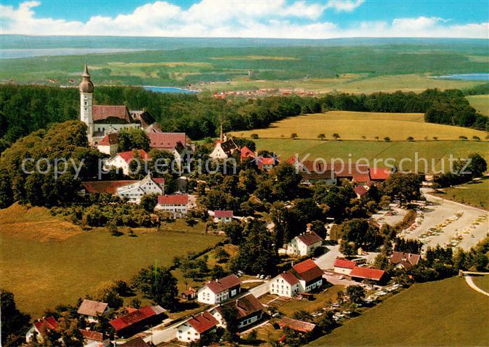 Andechs Kloster Andechs am Ammersee Fliegeraufnahme