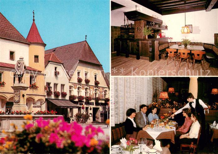Grein Donau Oberoesterreich Gasthof Goldene Krone Gastraeume