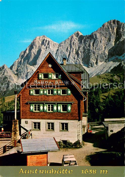 Ramsau Dachstein Steiermark Austriahuette mit Mitterspitz