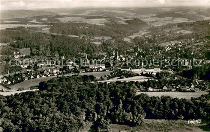 Langenberg Rheinland Blick auf Brink Kirchen Sender Fliegeraufnahme