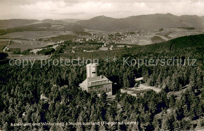 Winterberg Hochsauerland Astenturm Fliegeraufnahme