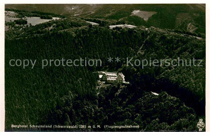 Oberried Breisgau Berghotel Schauinsland Schwarzwald Fliegeraufnahme