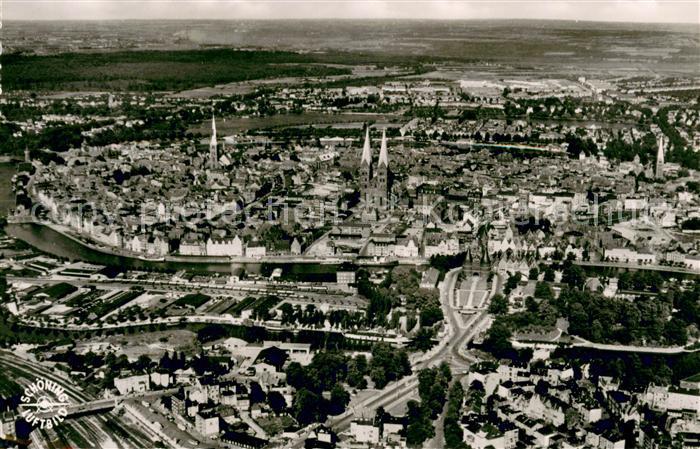 Luebeck Fliegeraufnahme